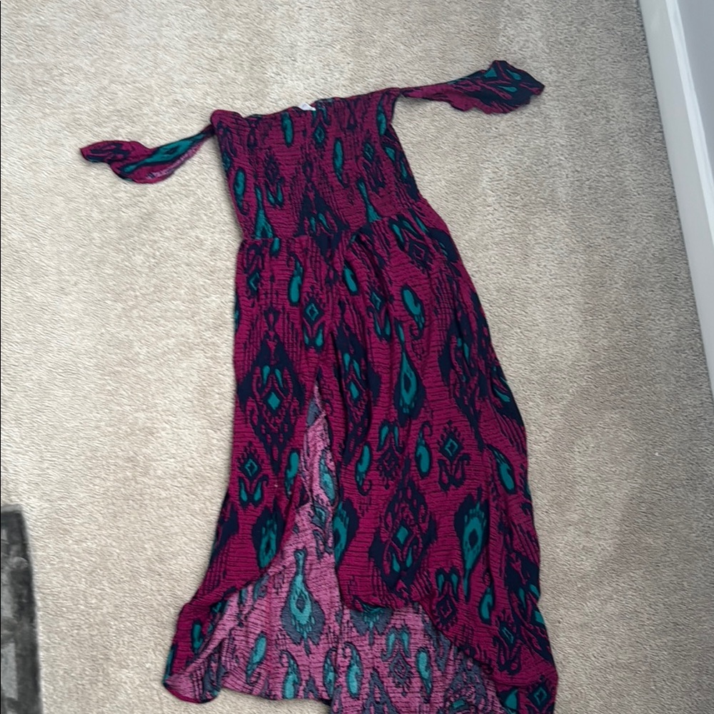 Elegant Multicolor Strapless Dress